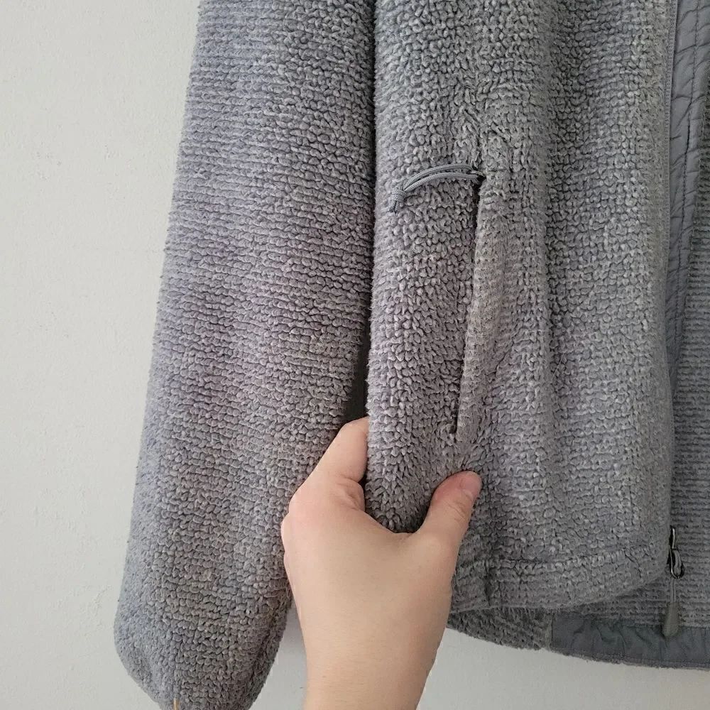 North Face Gray Zip Up Fleece Small - Picture 10 of 15